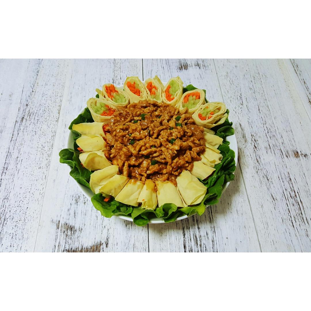 京酱肉丝之造型摆盘