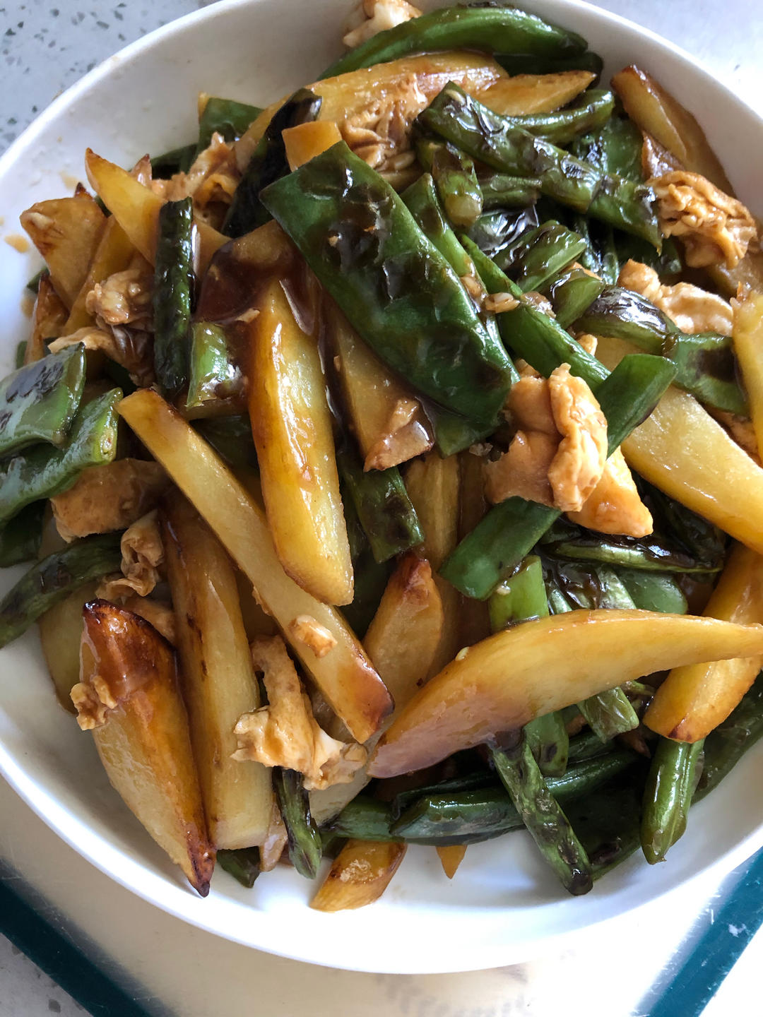 干煸豆角土豆