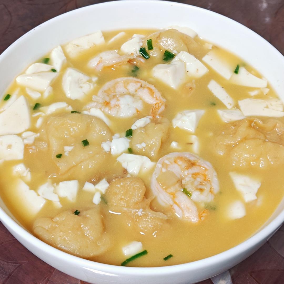 虾仁豆腐煲