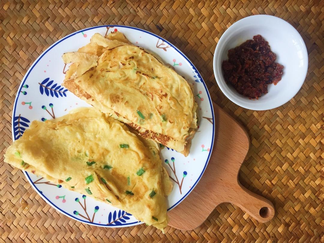 葱花蛋饼（快手营养早餐）