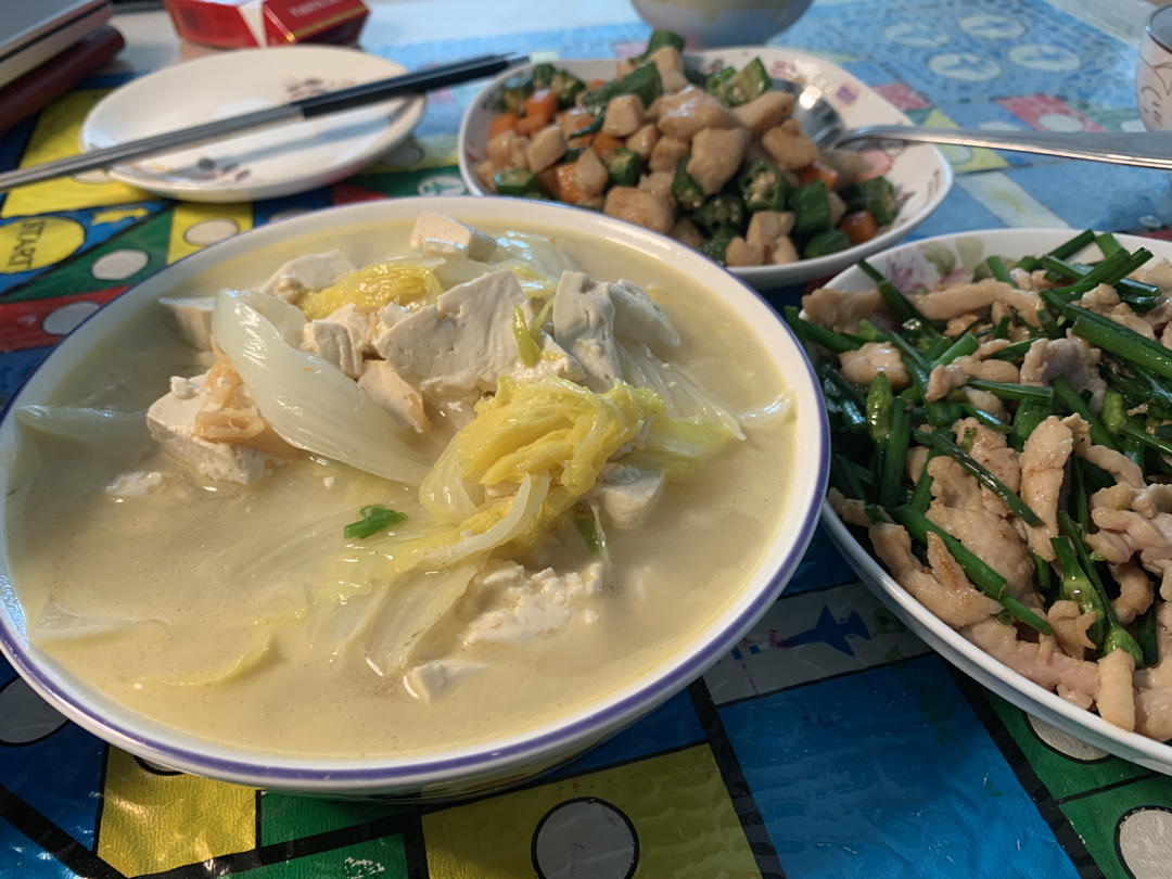 开洋豆腐炖白菜