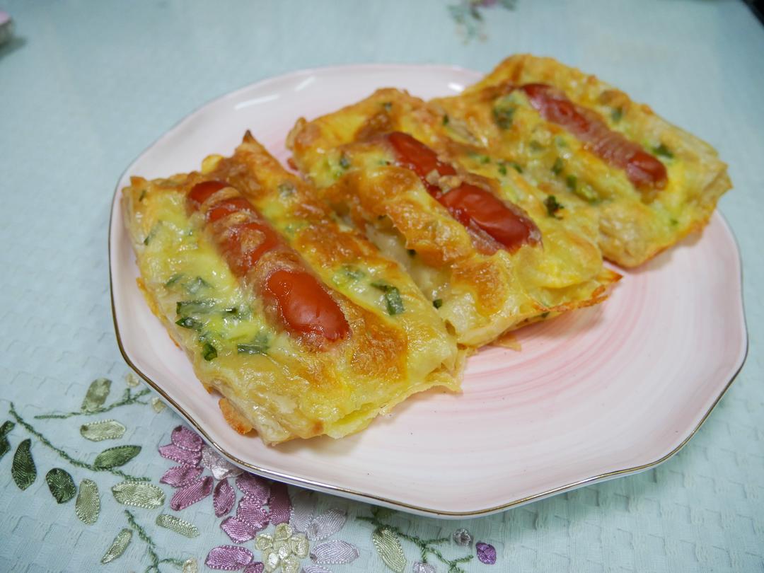 零失败的手抓饼版本丹麦热狗酥