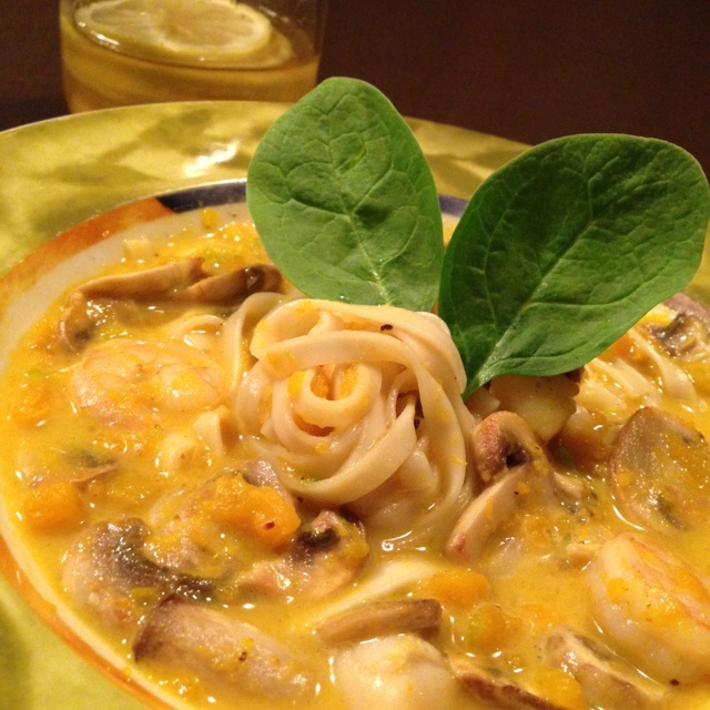 南瓜芝士酱意大利面