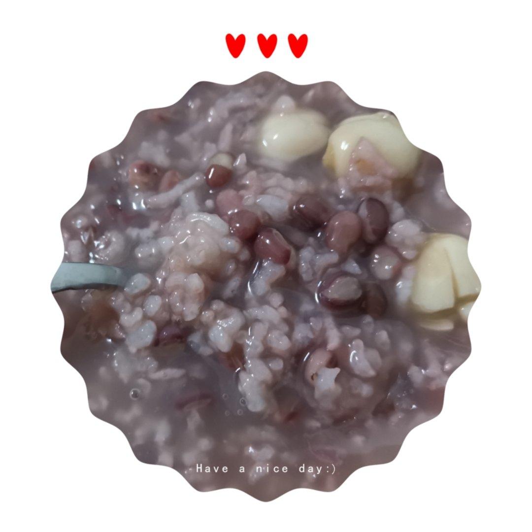 红豆莲子粥