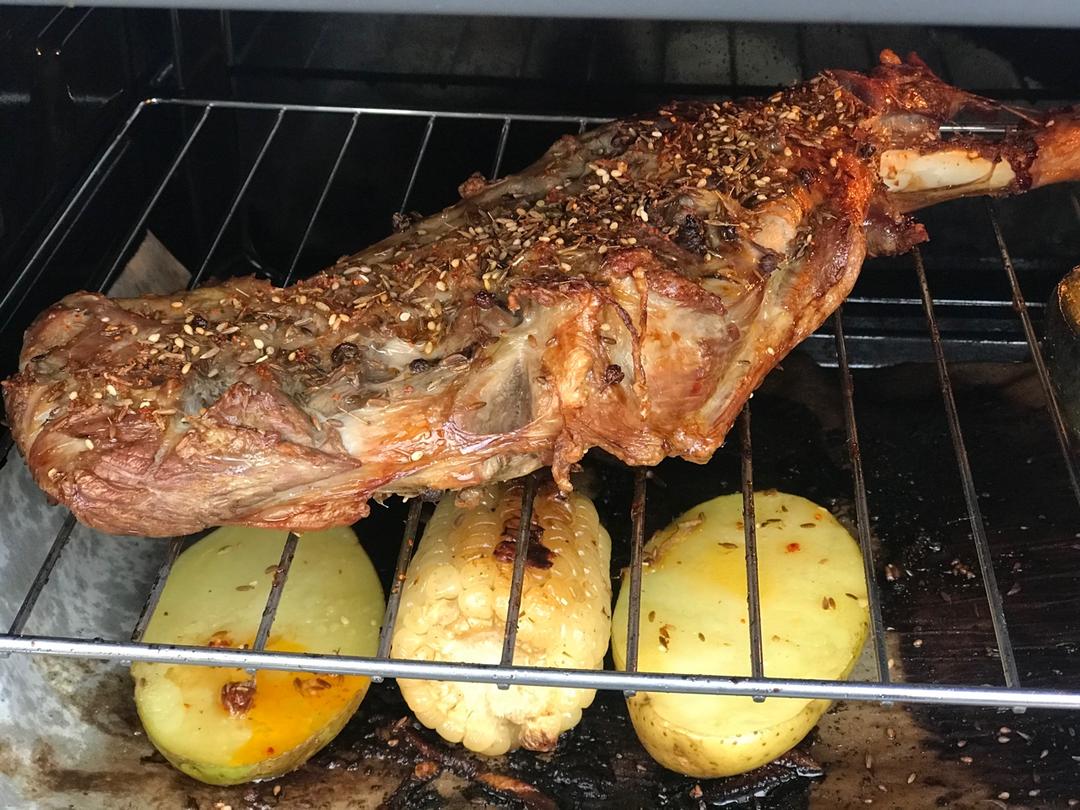 cookiejjj做的生烤羊腿家庭烤箱版