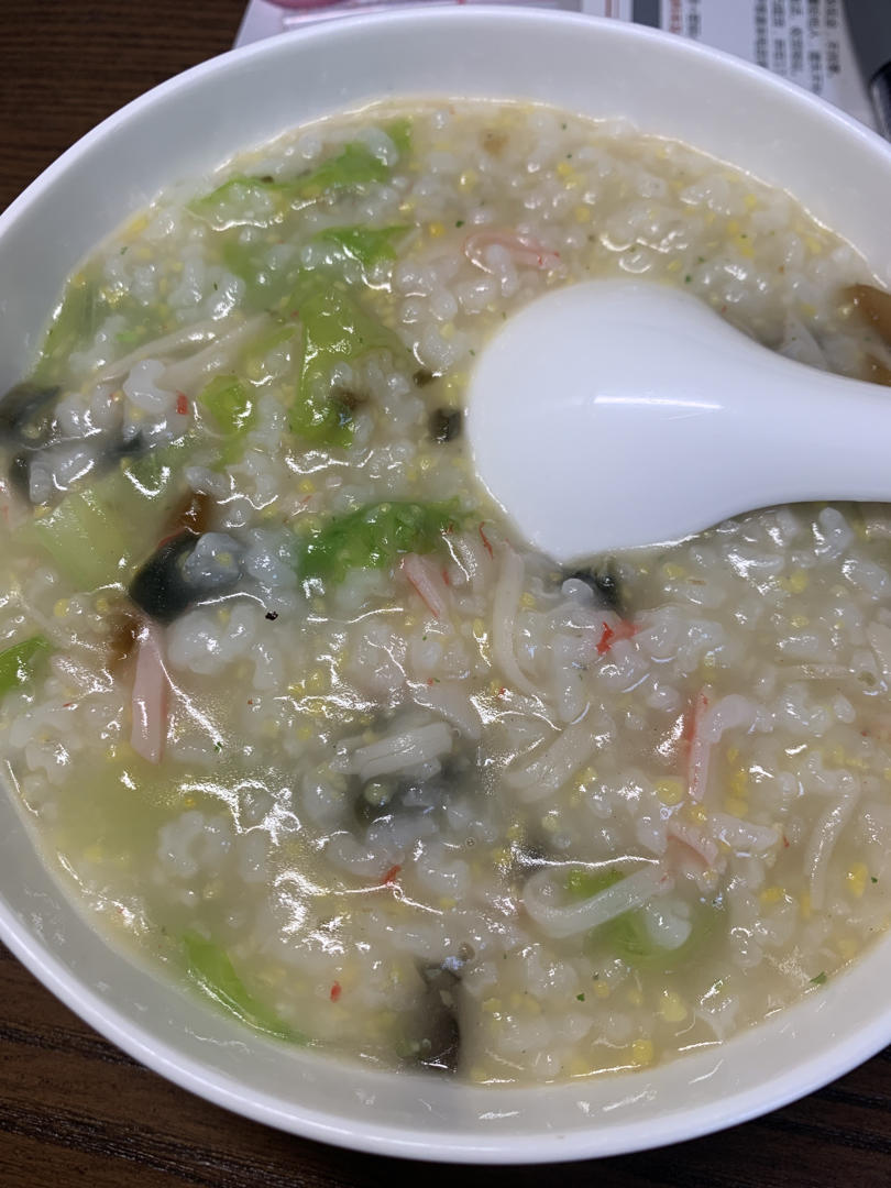 妈妈👩教我做的皮蛋瘦肉粥🥣简单快捷美味😋