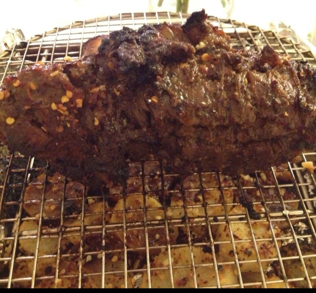 孜然蒜香烤羊腿