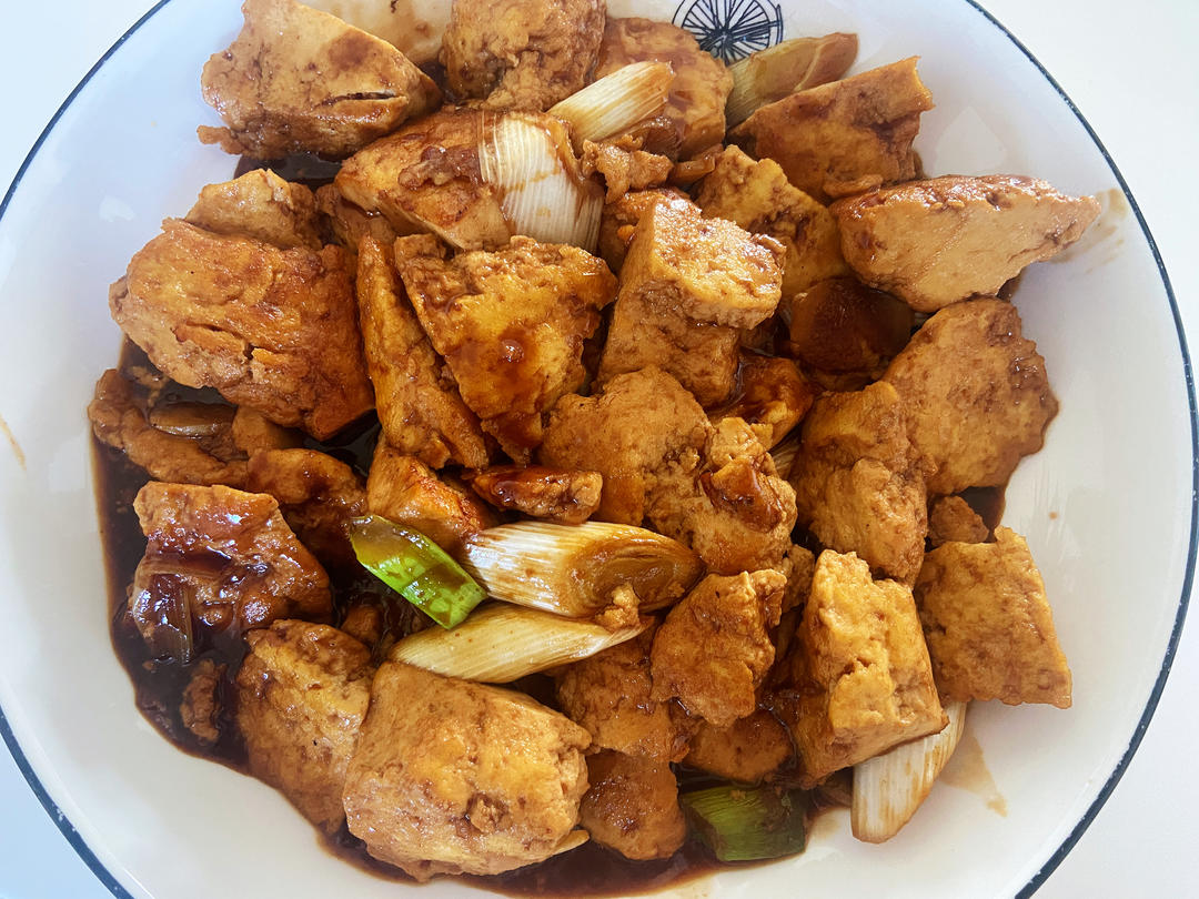 葱烧豆腐