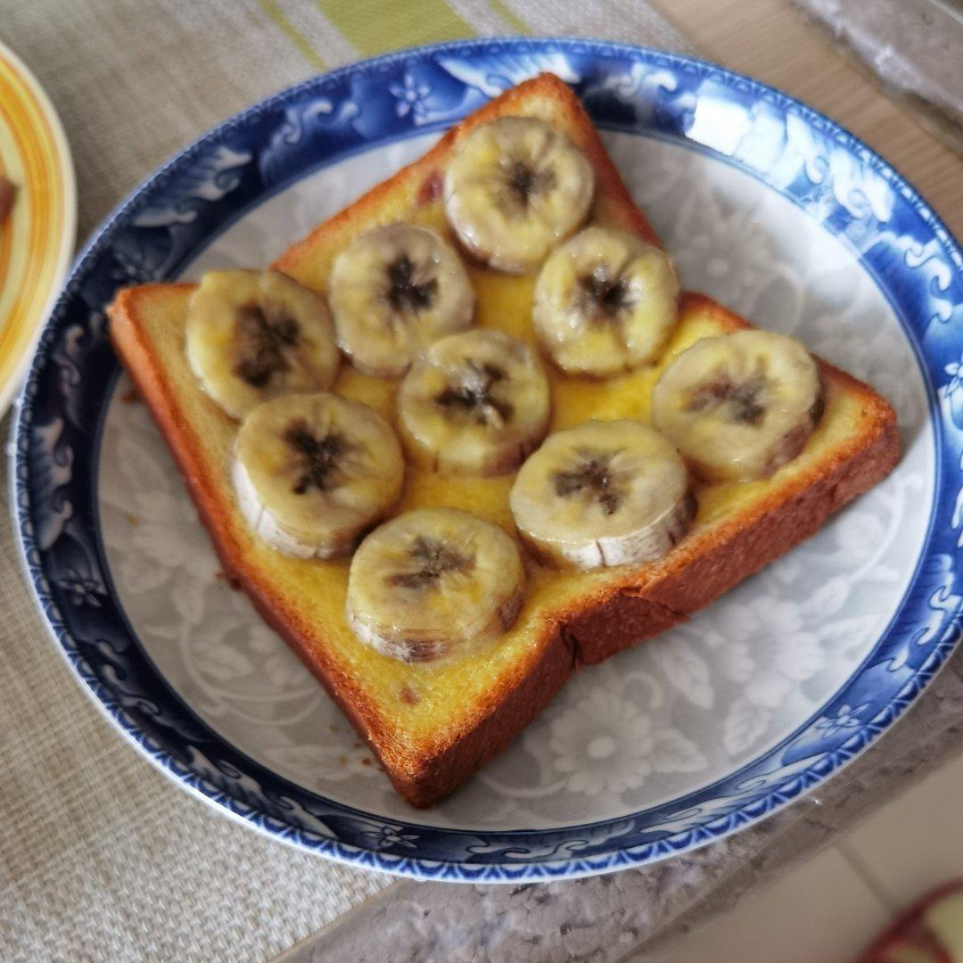 好吃到哭的香蕉烤吐司❗️酥脆香甜❗️零失败❗️
