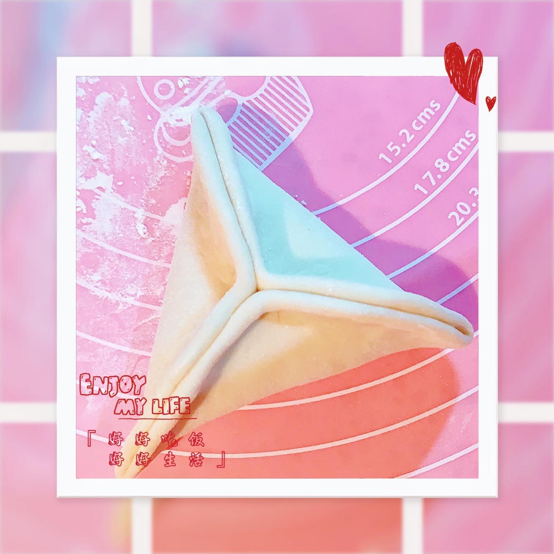 糖三角这样做 蓬松煊软 光滑白净 好吃不流糖 附细节视频详解