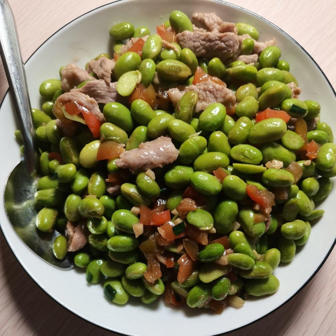 毛豆炒肉