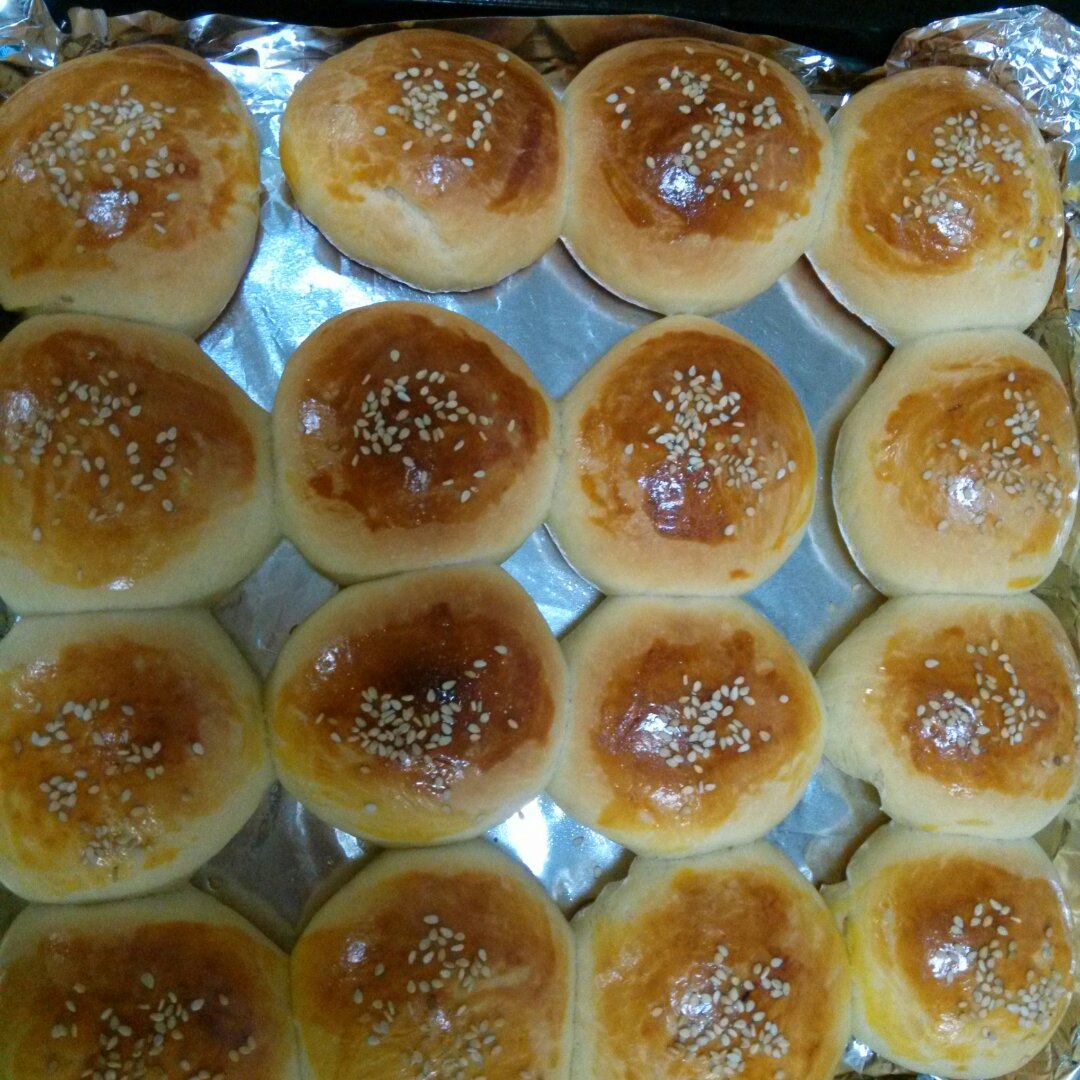 鲜奶油小餐包（一次发酵）