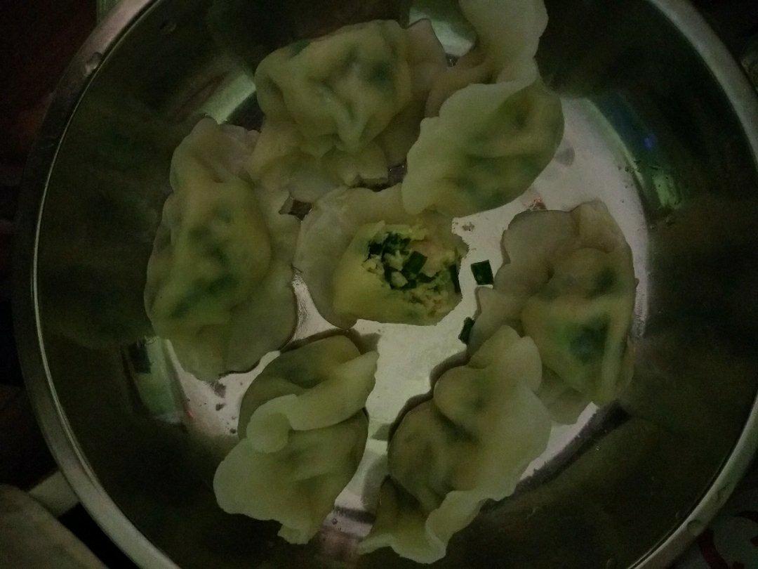 韭菜鸡蛋虾仁三鲜馅饺子