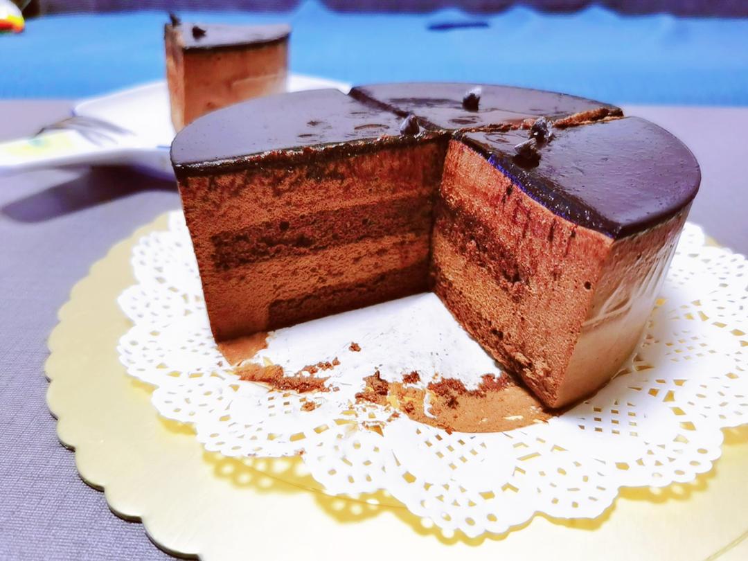 月白茕做的巧克力巴菲蛋糕