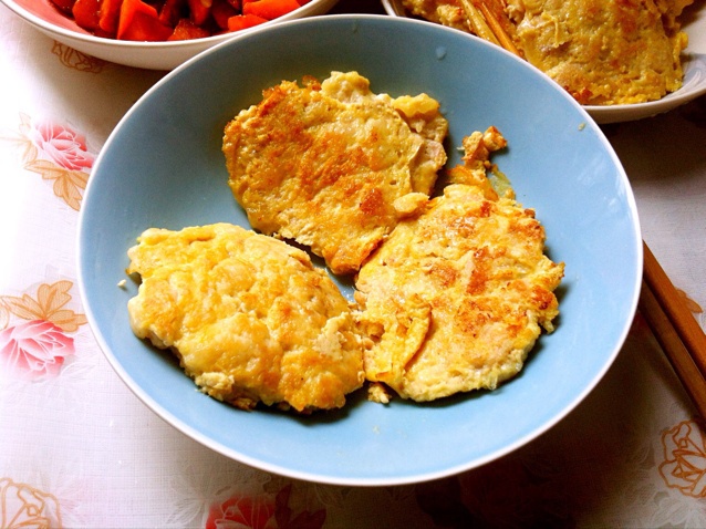 鸡蛋肉饼