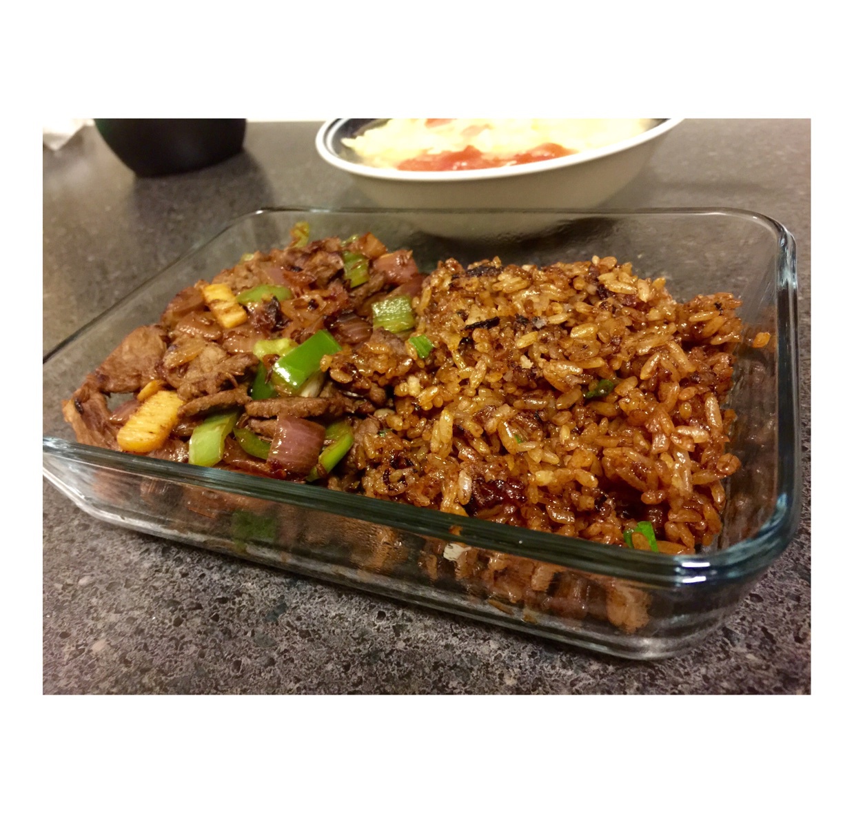 小时候的酱油炒饭