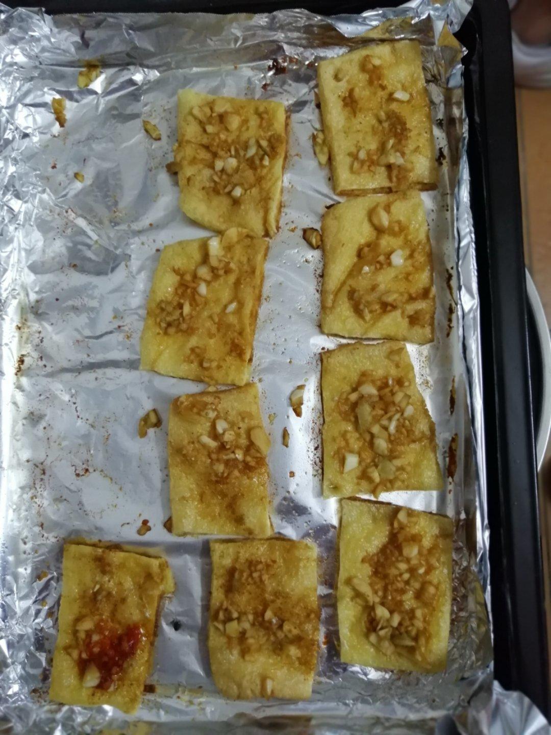 烤箱版葱烤豆腐干(潮汕烤香腐)--超好吃又简单