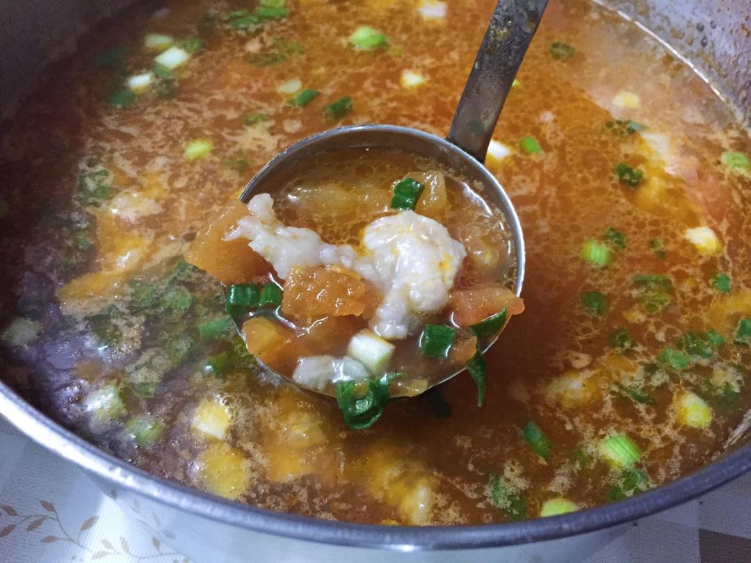 番茄肉片汤的做法