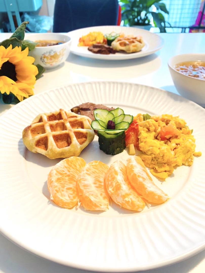 紫米华夫饼