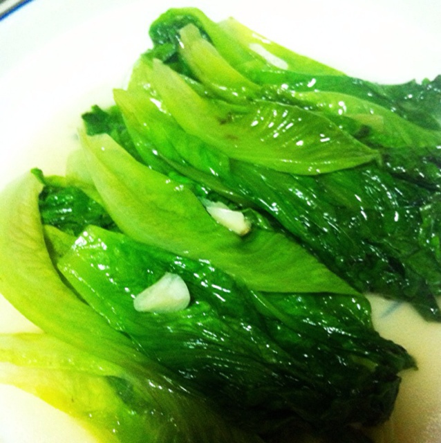 小卢珍珍做的蒜蓉炒生菜