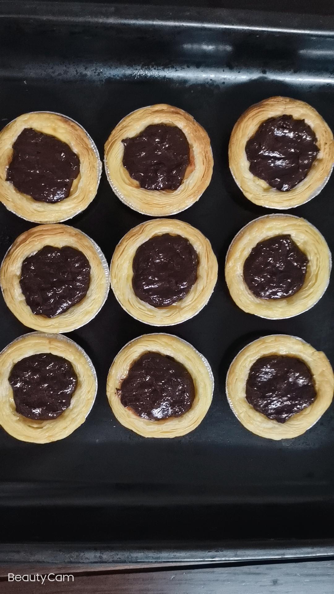 【有奖跟做】醇香丝滑|爆浆巧克力🍫脏脏蛋挞