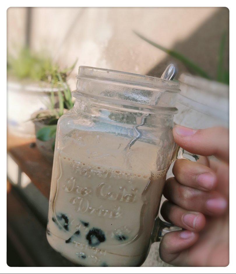 阿氏奶茶铺子：珍珠+野米+仙草+奶盖【曼食慢语】