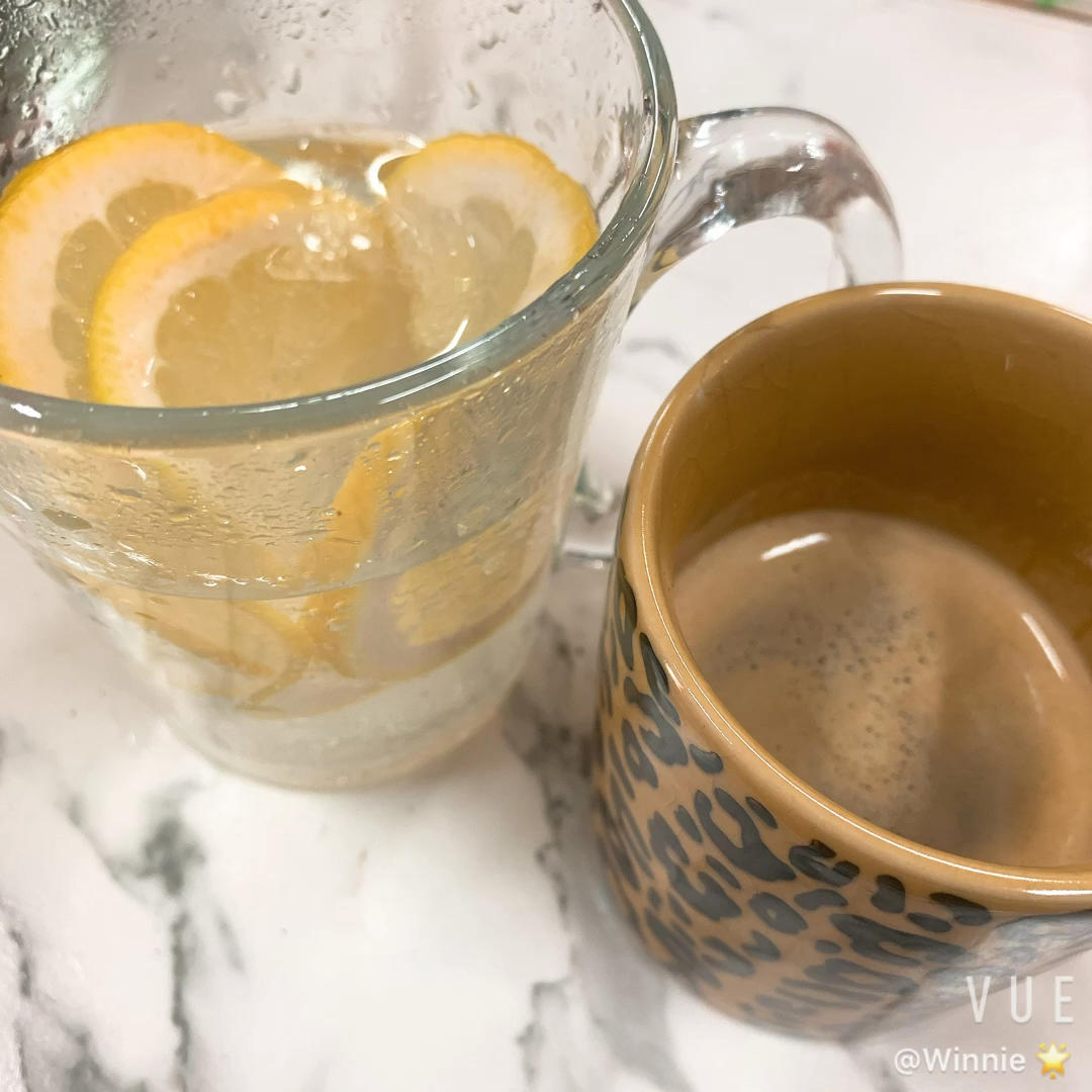 咖啡柠檬苏打水