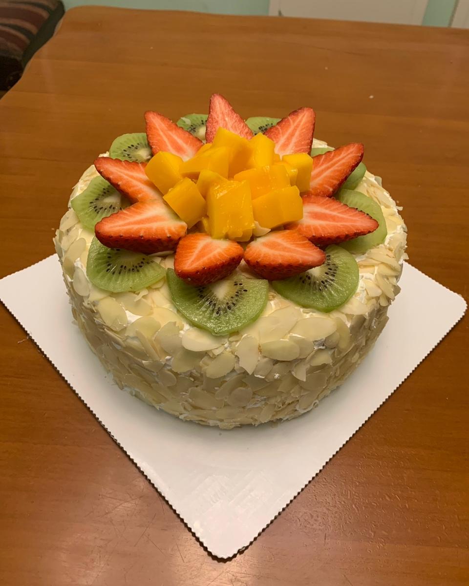 各种简易式水果蛋糕装饰