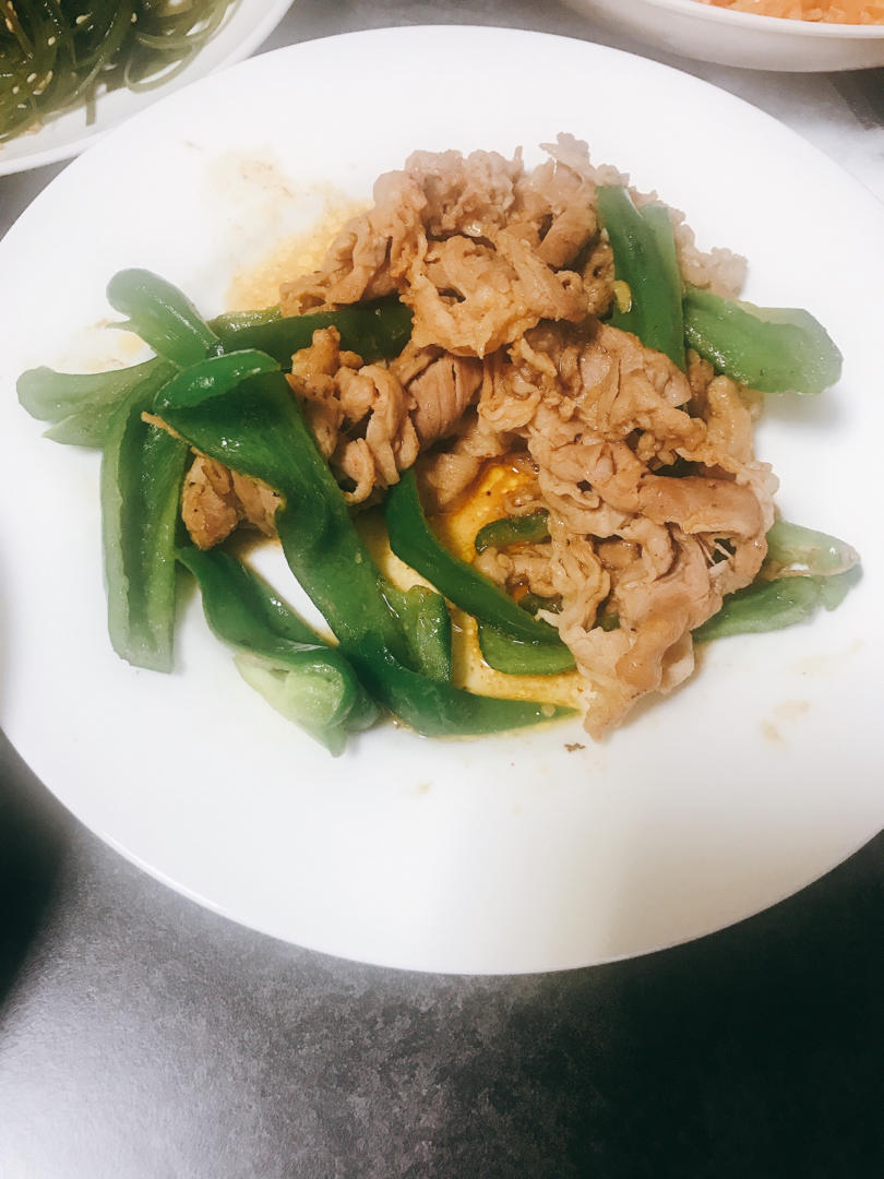 家常菜青椒炒肉