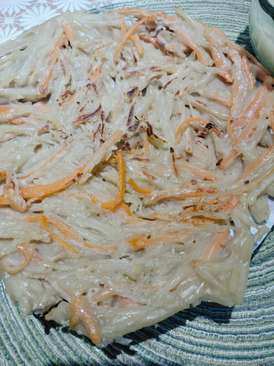 土豆饼(土豆胡萝卜丝饼)
