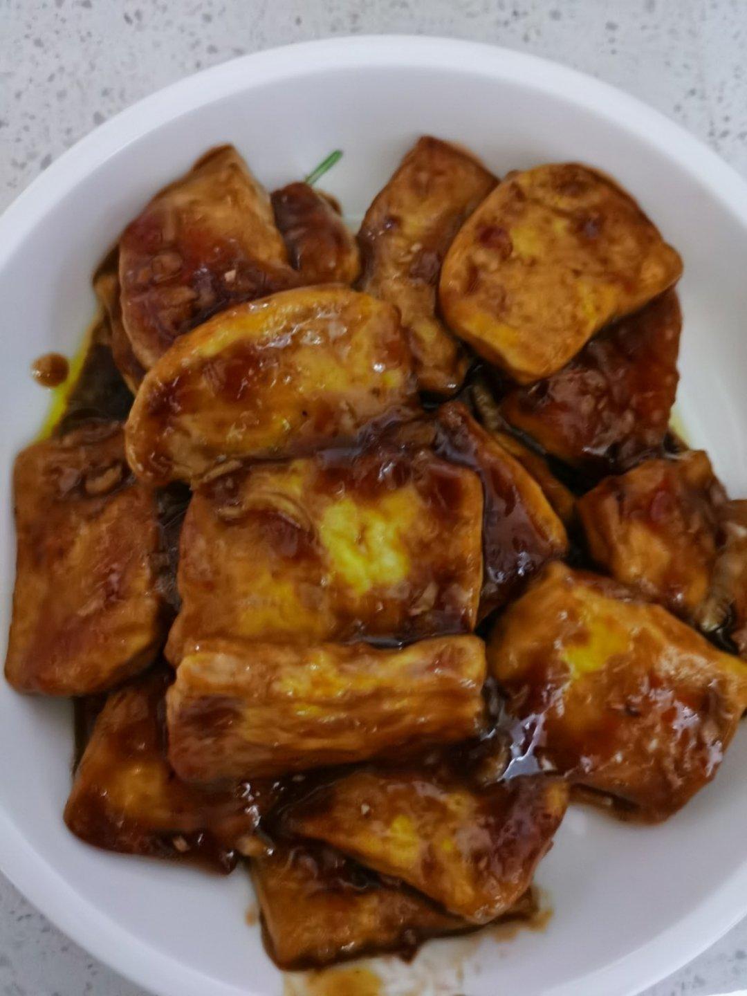 姜汁铁板豆腐
