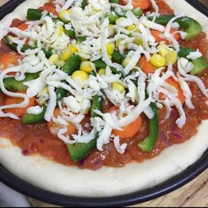 8寸香肠蔬菜pizza 自制pizza酱的做法 步骤2