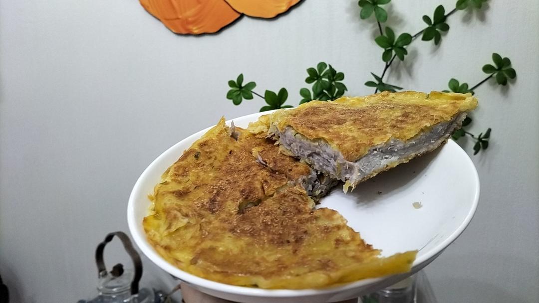 芋泥芝心馅饼（万能手抓饼吃法之一）