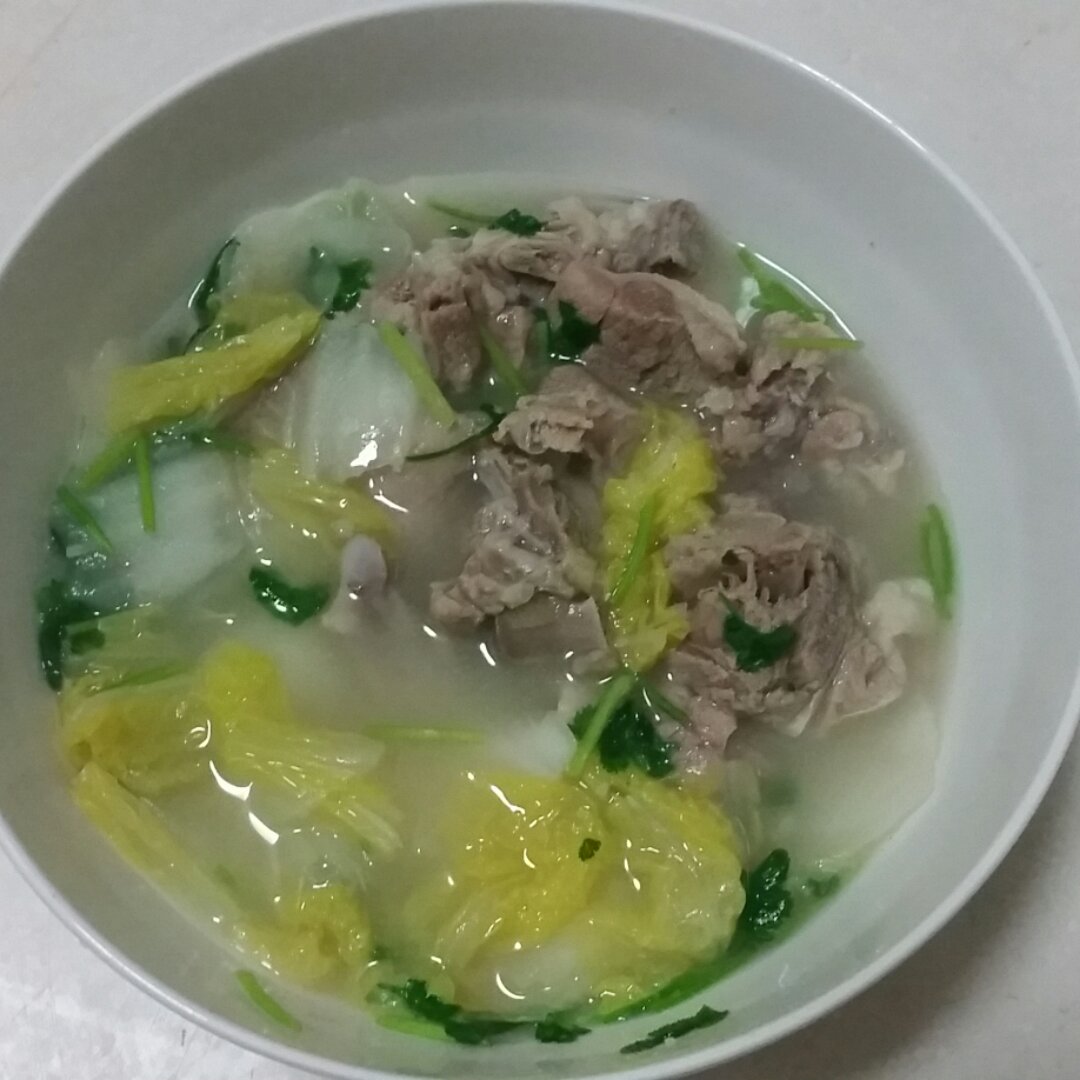 白菜粉丝羊肉汤