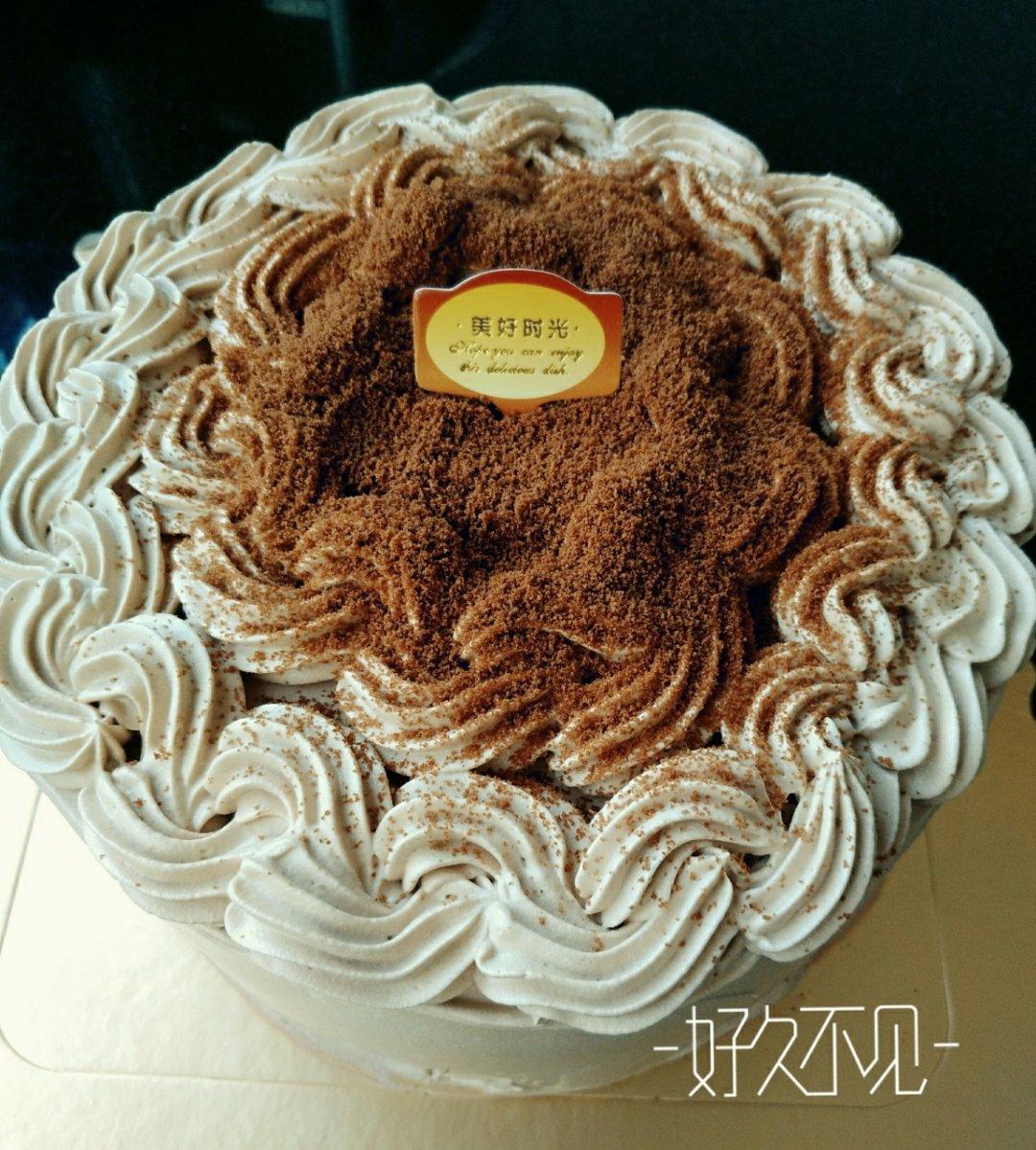 盐味摩卡奶油蛋糕/喜欢海盐摩卡的, 不妨一试。/「海绵及其衍生」烘焙视频蛋糕篇5