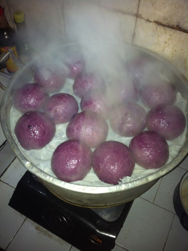 紫薯豆沙包