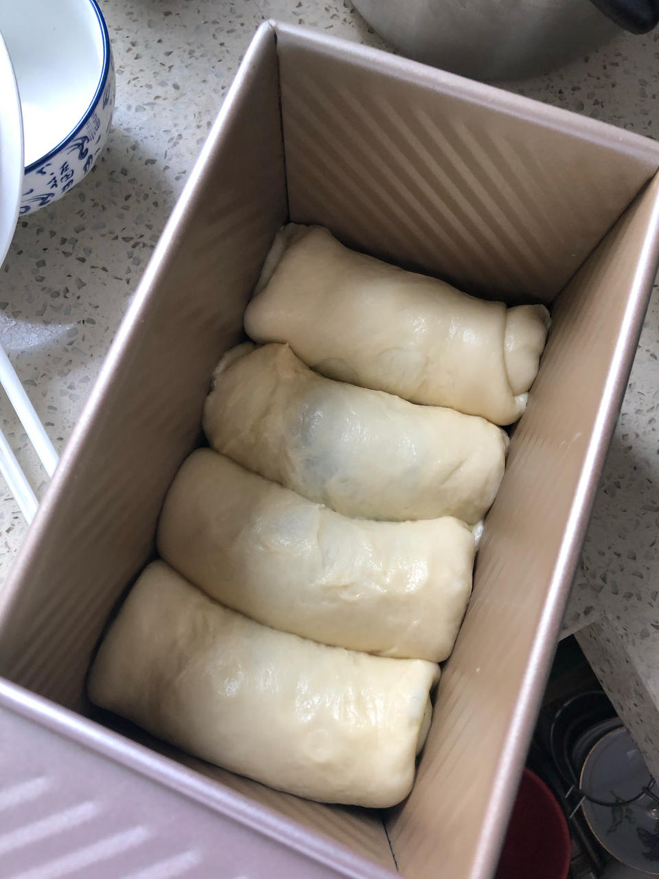 春天里的一抹绿•抹茶奶酥吐司