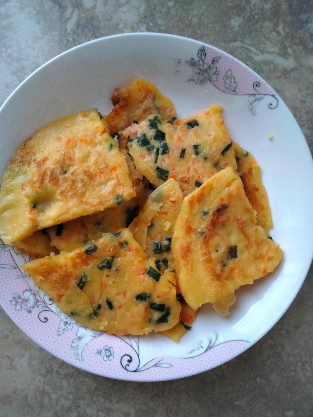 简单快手蔬菜鸡蛋煎饼
