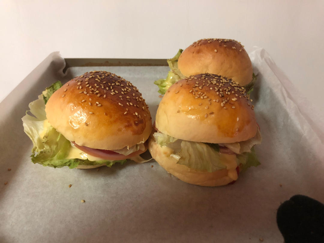 自制营养肉饼汉堡包