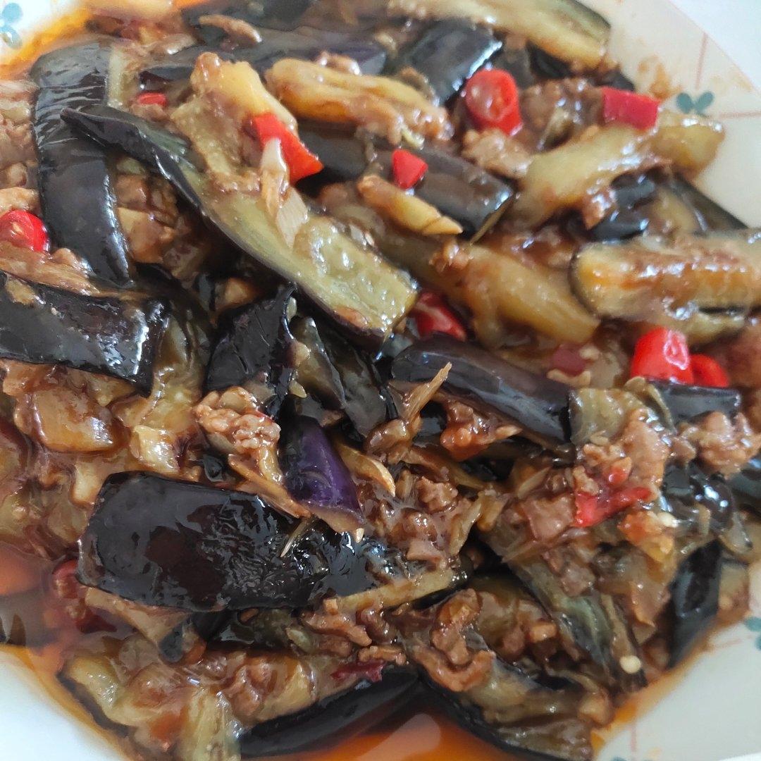 红烧肉沫茄子