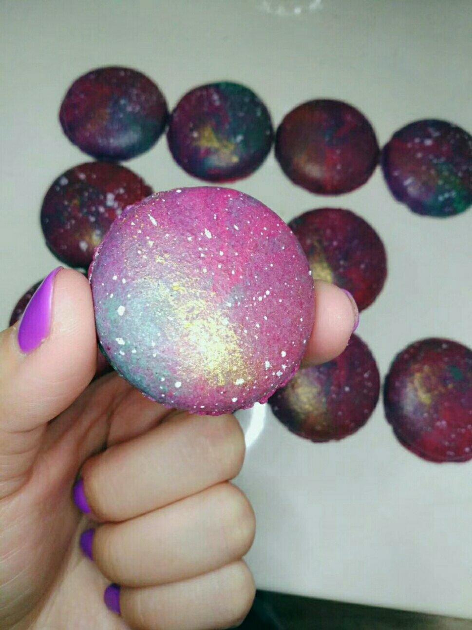 sharing-做的星空马卡龙制作方法(圣诞节彩蛋:饼身的制作)