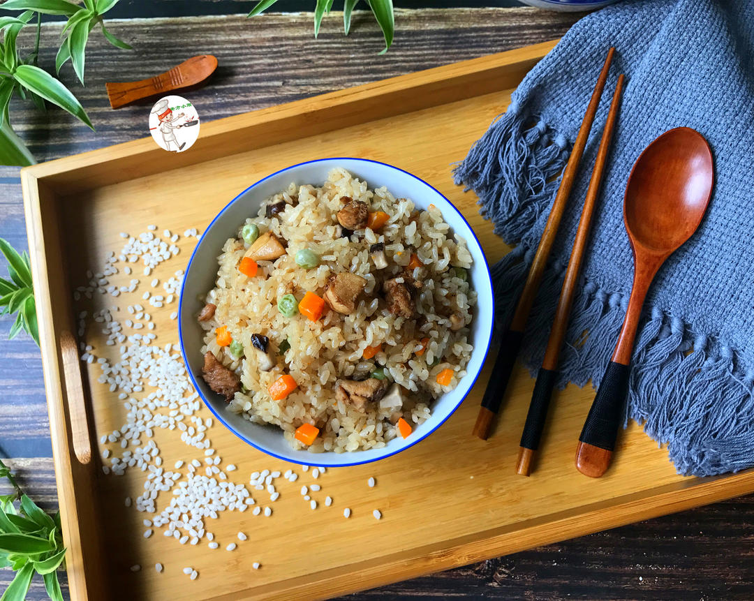 鸡肉杂蔬焖饭的做法