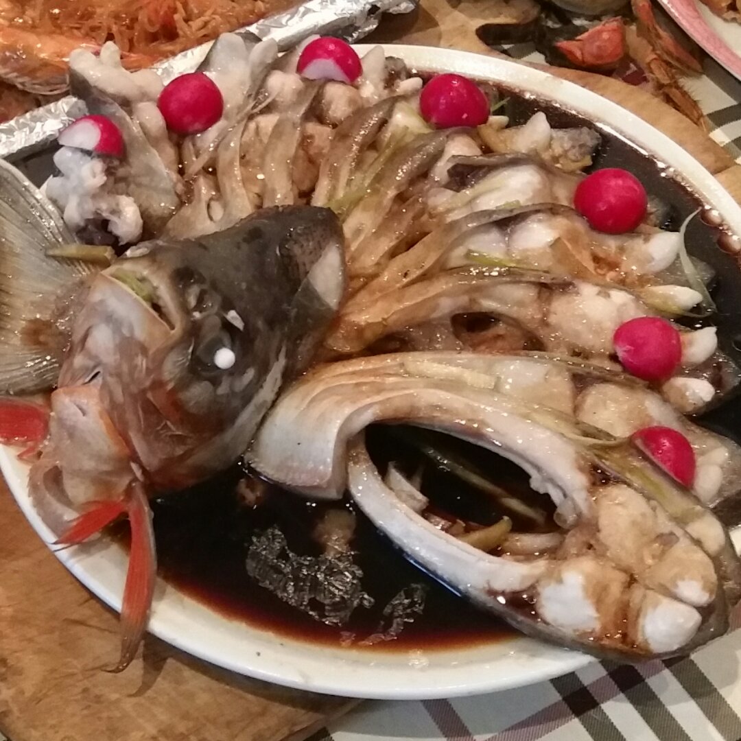 孔雀开屏清蒸鱼