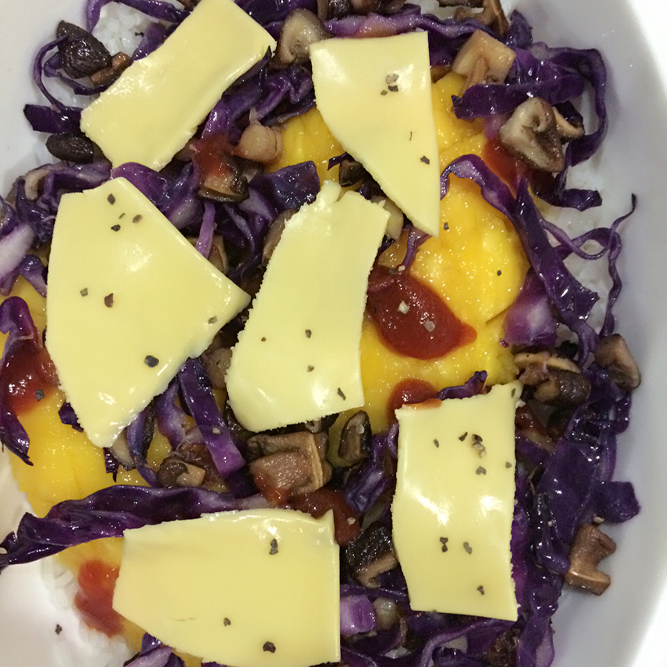 芒果香肠芝士焗饭