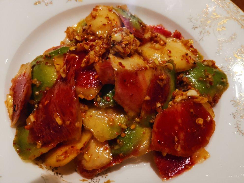 凉拌萝卜皮（心里美萝不）