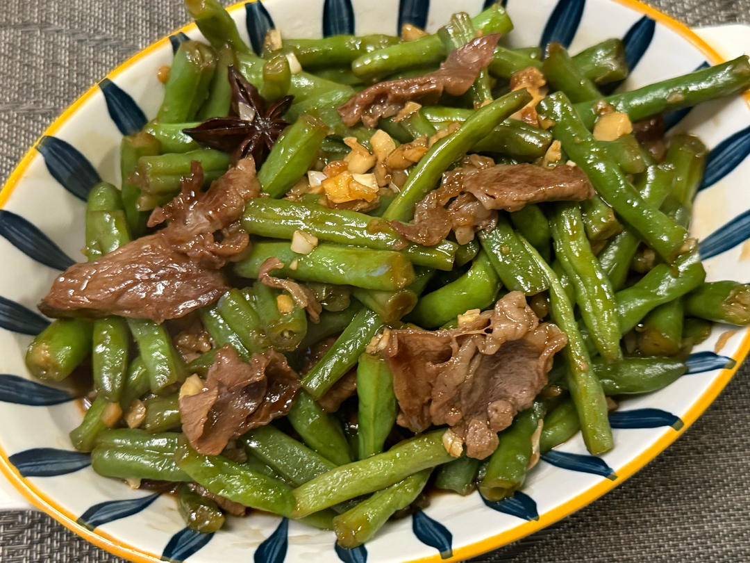 牛肉片烧豆角