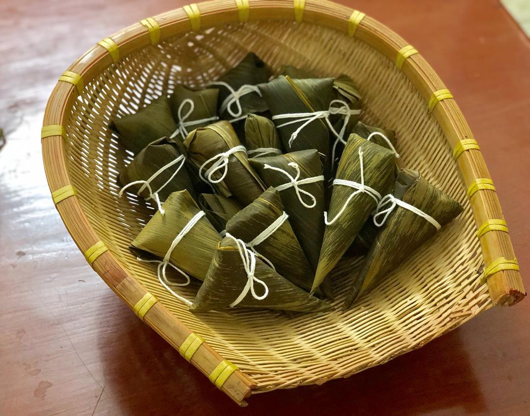 🍃2种经典口味粽子｜碱水米粽（水晶凉粽）&咸蛋黄肉粽