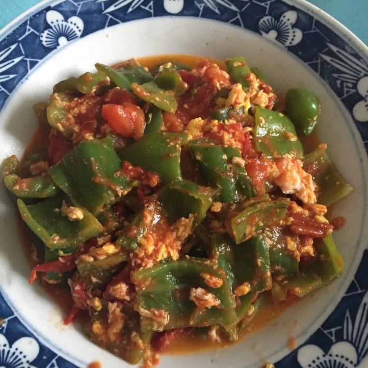番茄尖椒鸡蛋