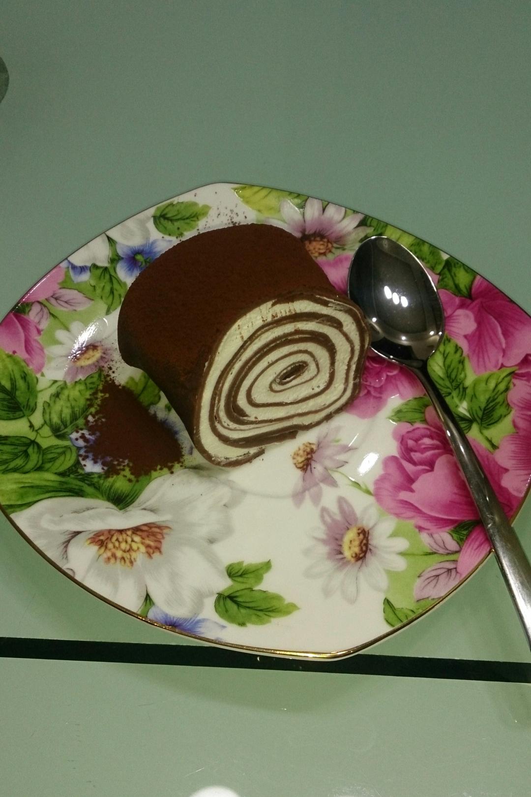 网红食谱│抹茶毛巾卷