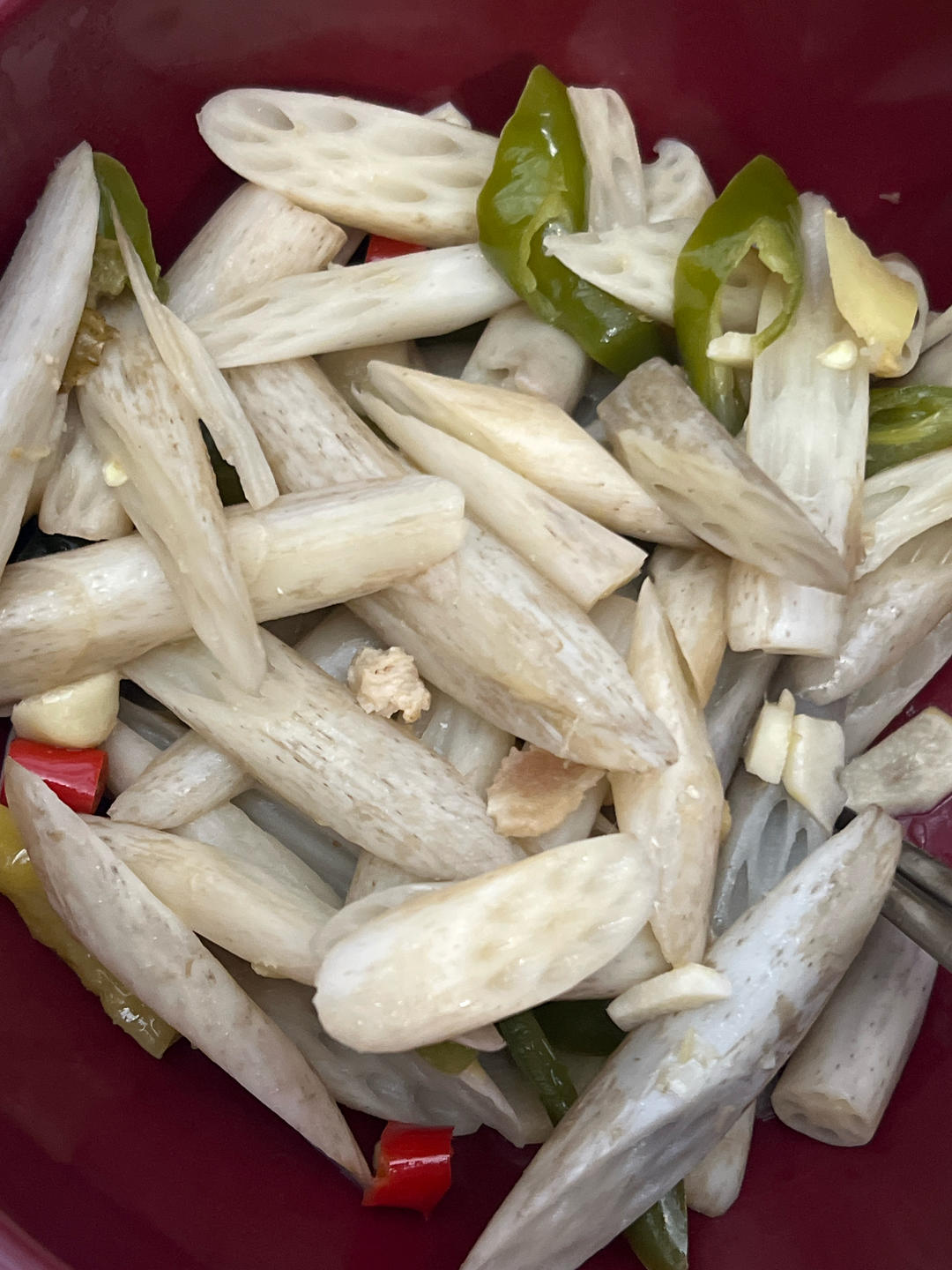酸辣藕尖 开胃的清炒脆爽藕带